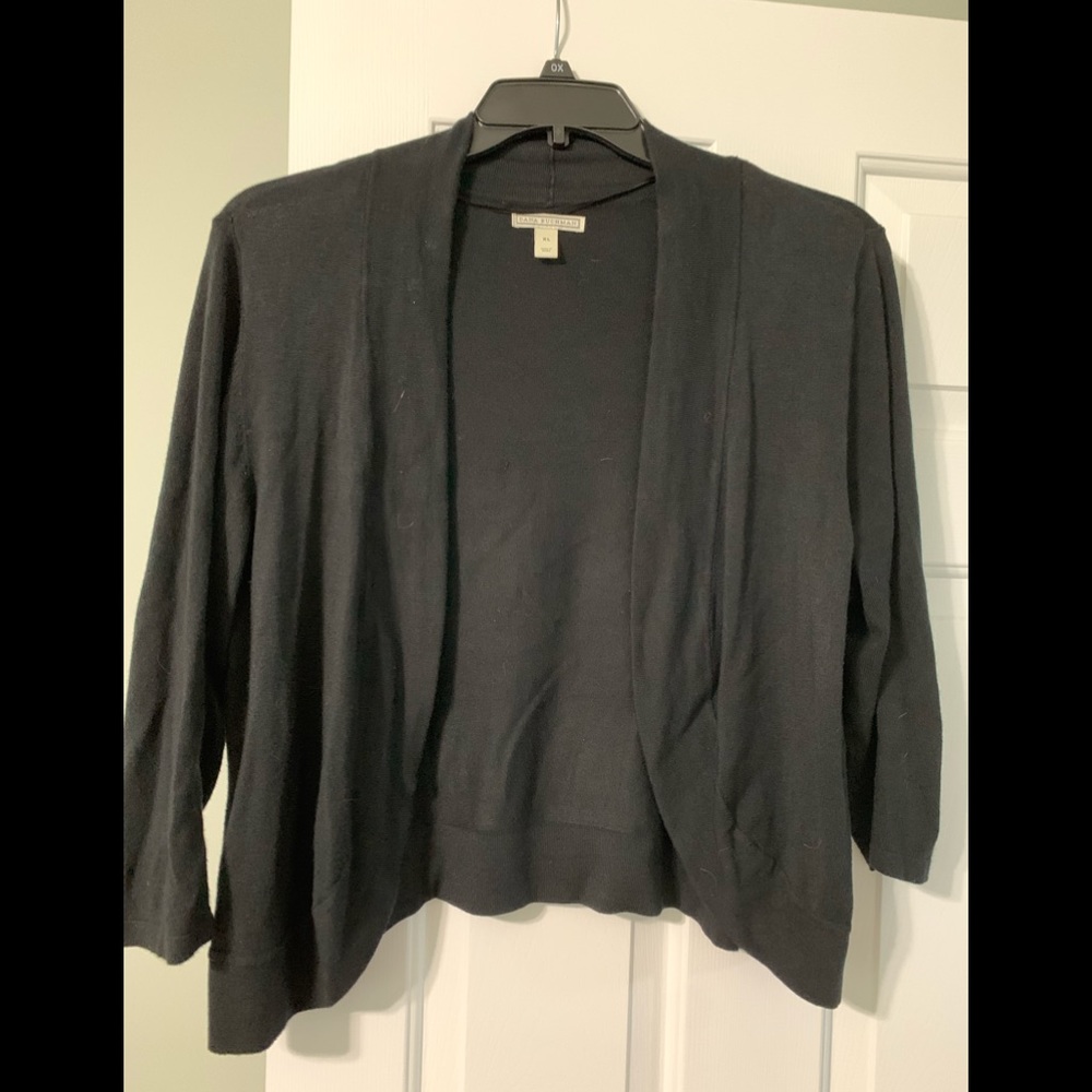 Black sweater cardigan